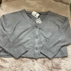 Forever 21 Plus Size Charcoal Heather Cardigan